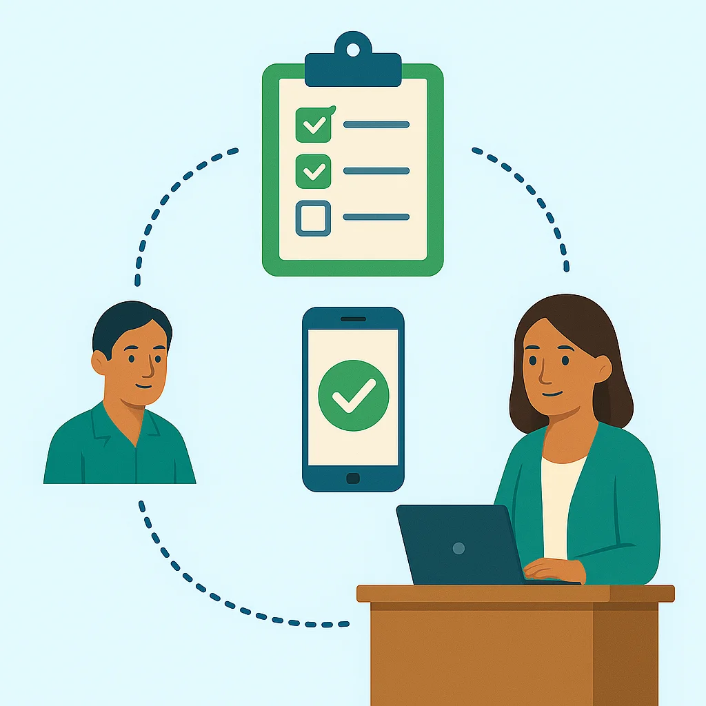 Funcionamiento del control de asistencia para educación