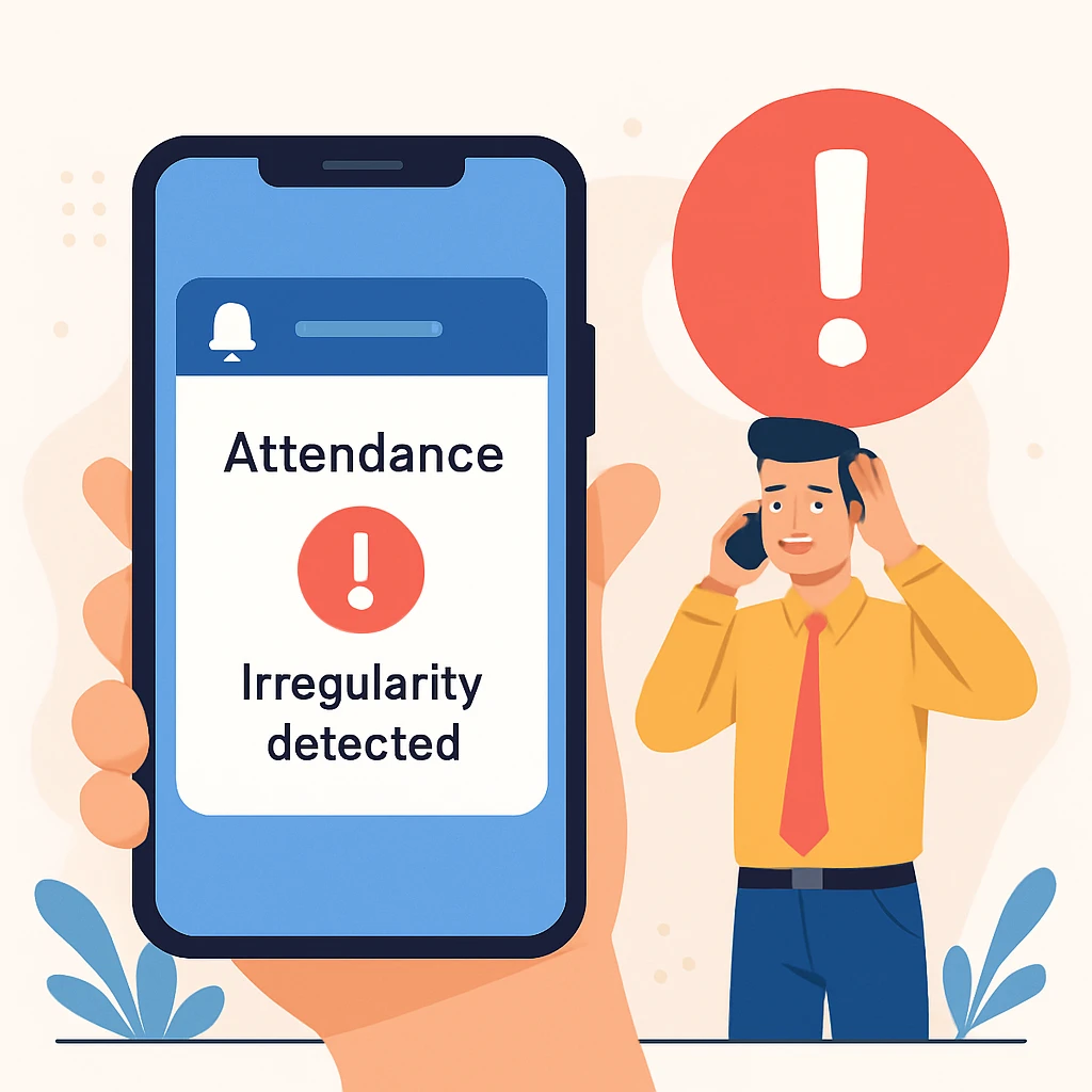 Notificación de asistencia con alertas automáticas ante irregularidades
