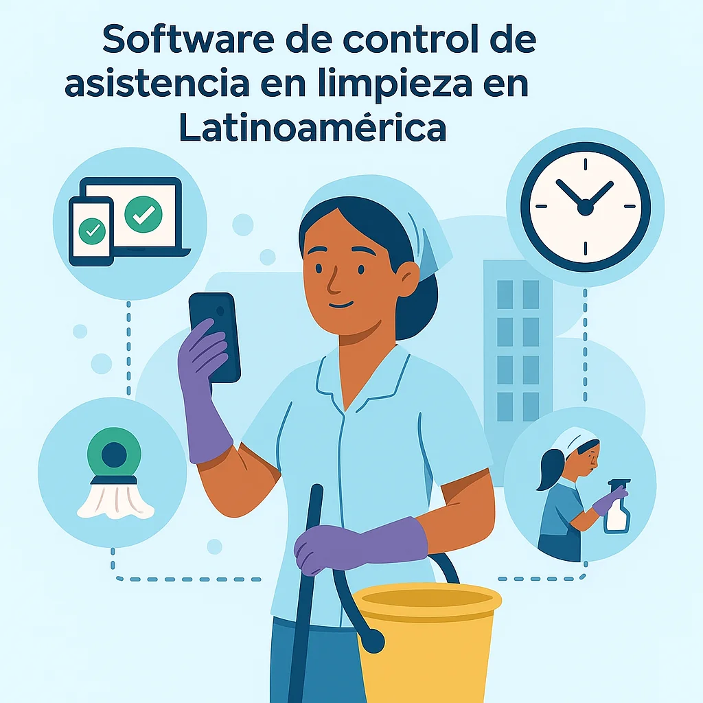Software de control de asistencia para empresas de limpieza en Latinoamérica