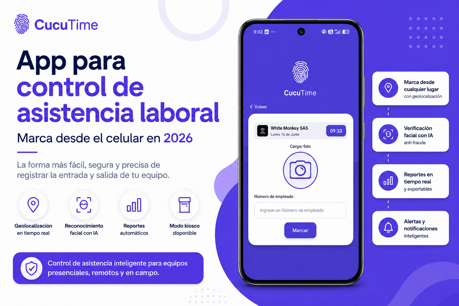 App para control de asistencia laboral: la mejor forma de marcar desde el celular en 2026