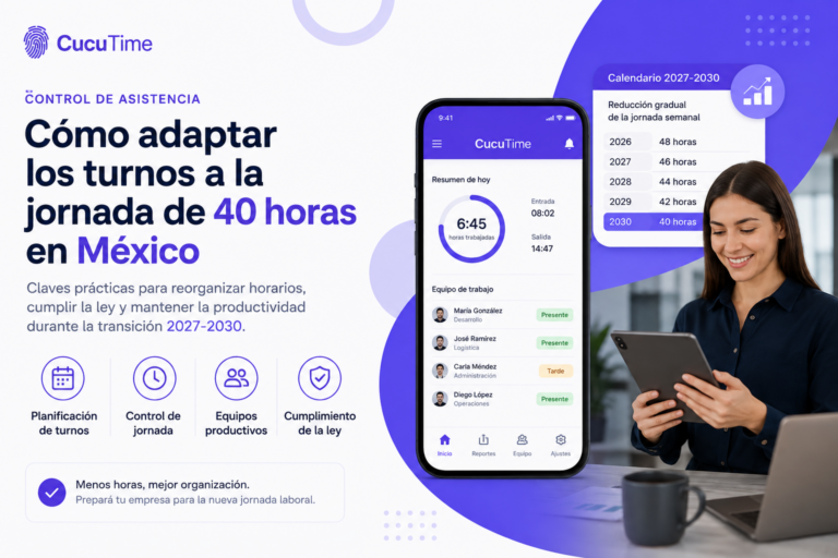 Cómo adaptar los turnos de trabajo a la jornada laboral de 40 horas en México